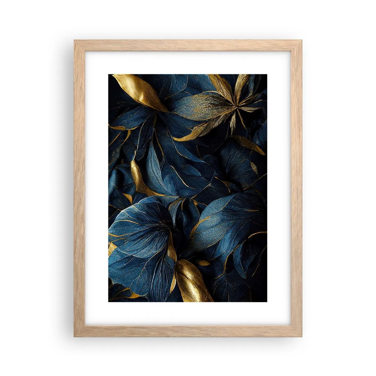 Poszter világos tölgy keretben - Arannyal bélelt - 30x40 cm