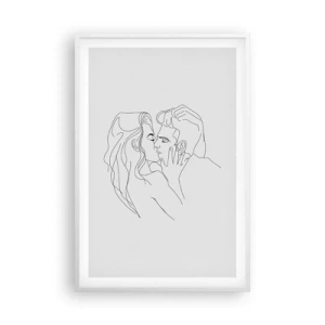 Poszter fekete keretben - Ugyanaz a vonalón - 61x91 cm