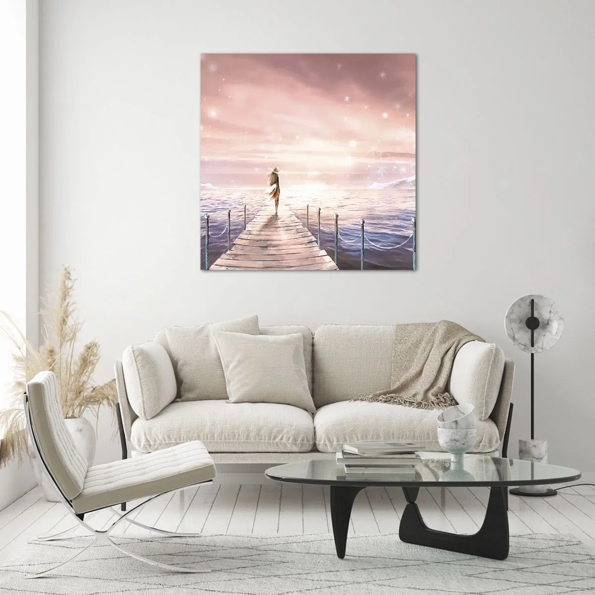 Üveg kép - Egy álom fényében - 40x40 cm