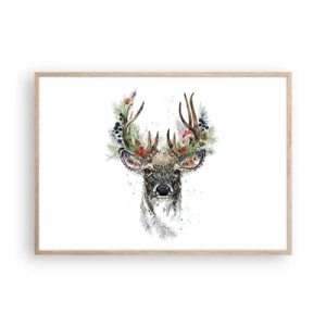 Poszter világos tölgy keretben - Ünnepi köntösben - 100x70 cm