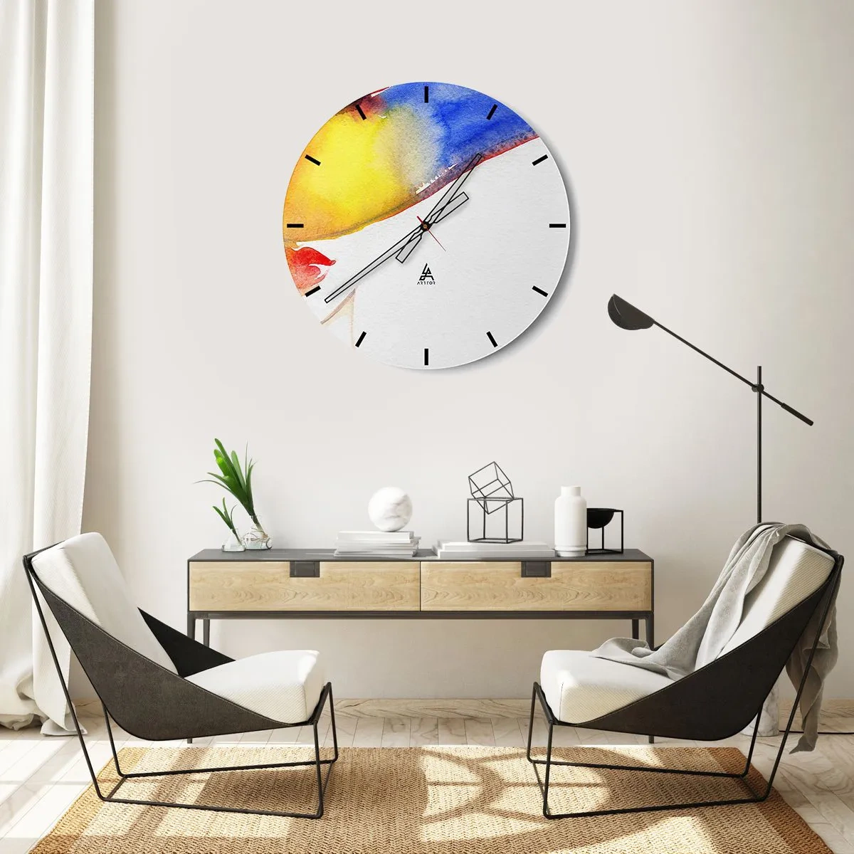 Falióra, Óra - Egy hölgy portréja    - 30x30 cm