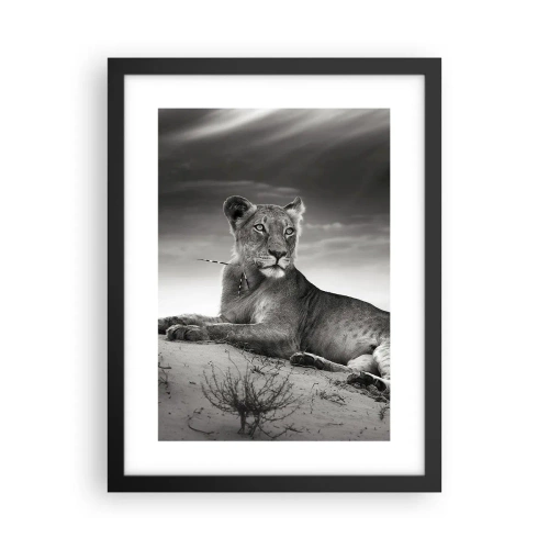 Poszter fehér keretben - A sivatagi királynő pihenése - 30x40 cm