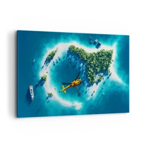 Vászonkép - Vegyél magadnak egy szigetet - 120x80 cm