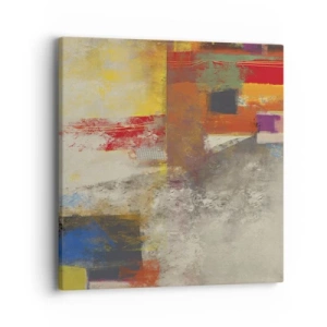 Vászonkép - Színgeometria - 40x40 cm