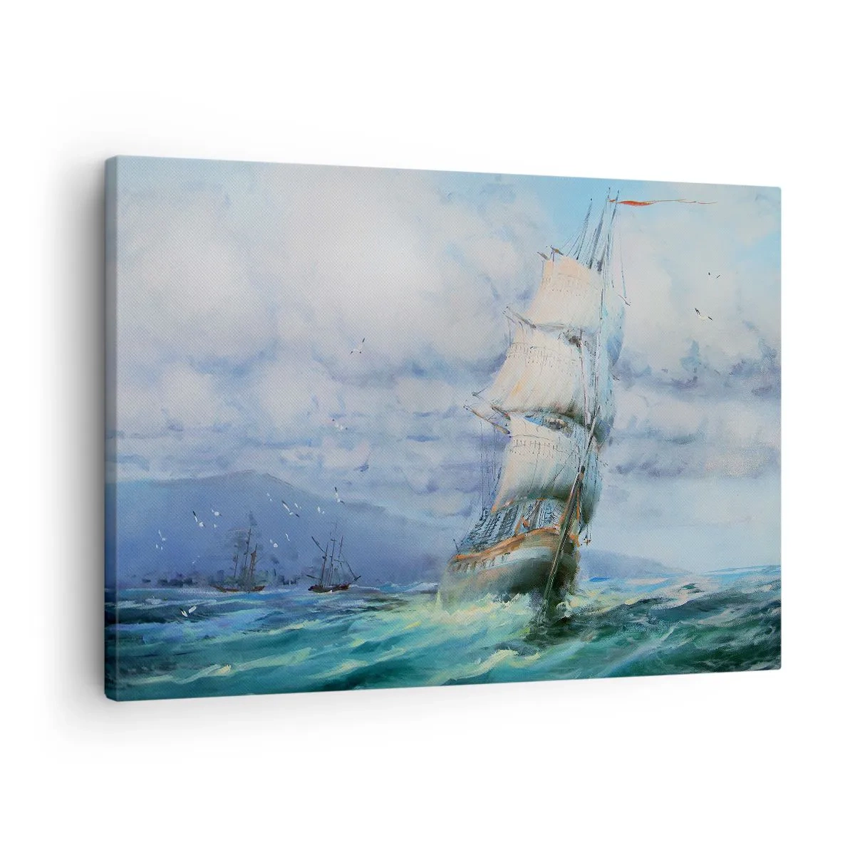 Vászonkép - Segítő szeleket kívánunk - 70x50 cm