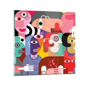 Üveg kép - Picassó úrtól vagyunk - 60x60 cm