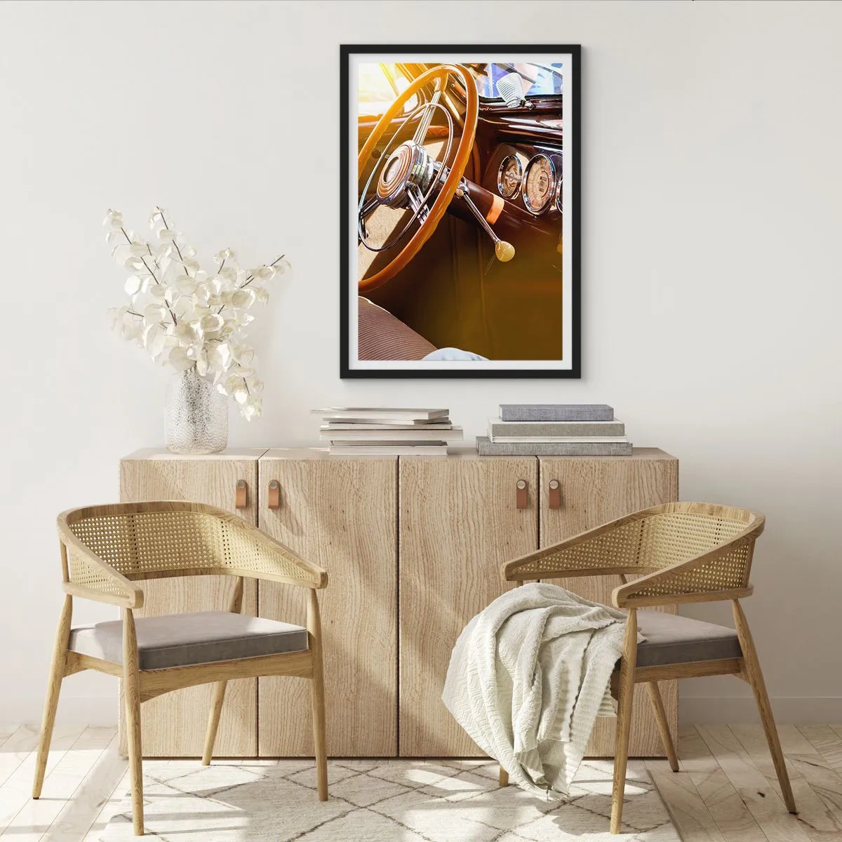 Poszter fehér keretben - Múlt luxusnak a fuvallata - 70x100 cm