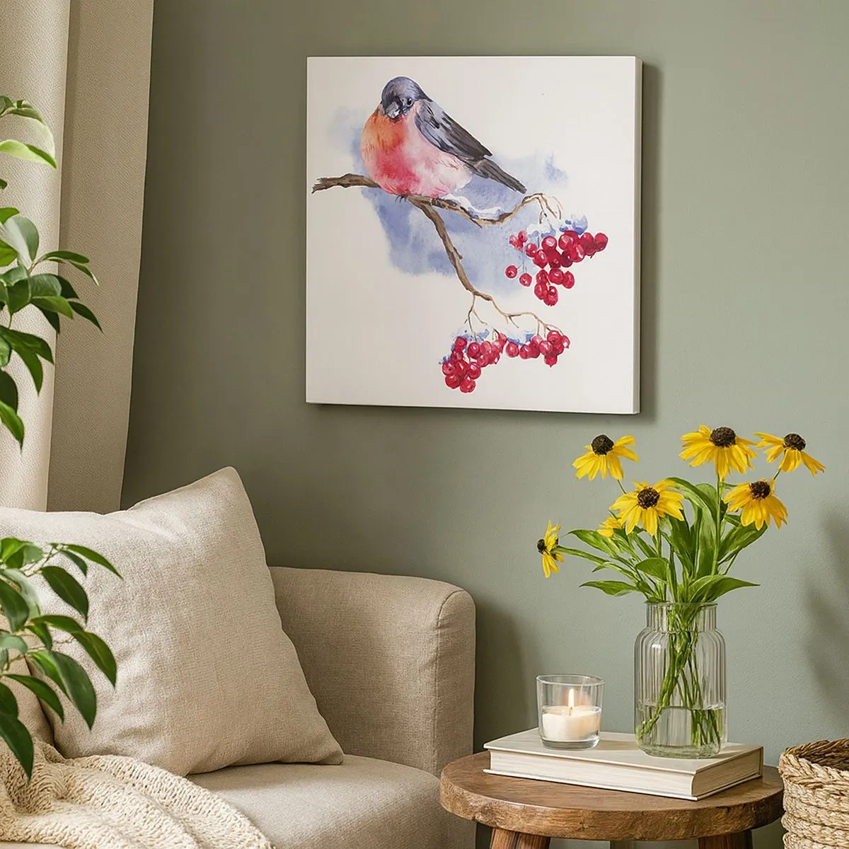 Vászonkép - Téli színben - 30x30 cm