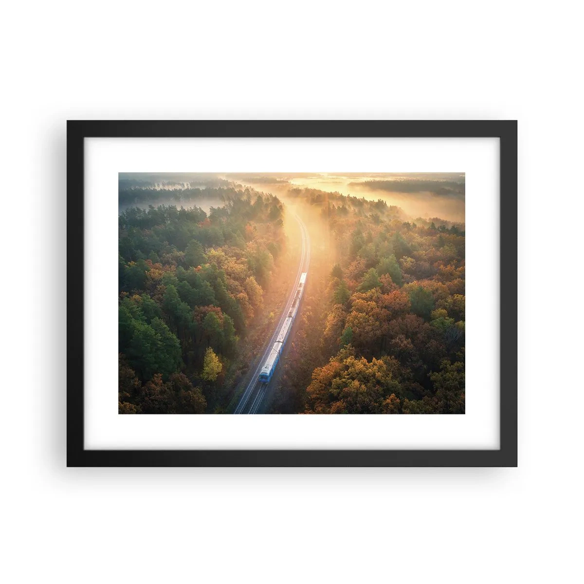 Poszter fehér keretben - Őszi utazás - 40x30 cm