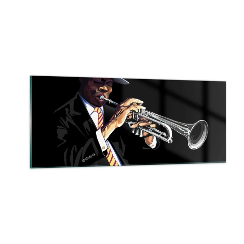 Üveg kép - Old school varásza - 100x40 cm