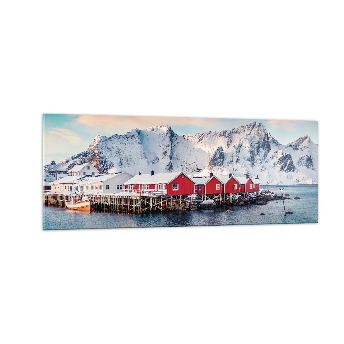 Üveg kép - Északi zug - 140x50 cm