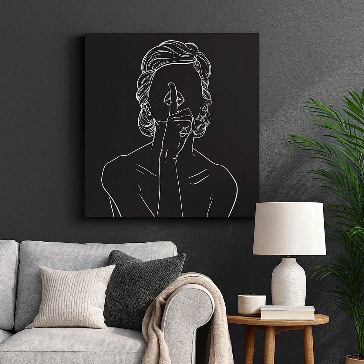 Vászonkép - A szépség csendben virágzik - 30x30 cm