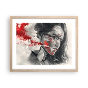 Poszter világos tölgy keretben - Az abszurditás füstjében - 50x40 cm