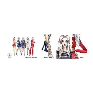 Fotótapéta Minta Standard Eco - Every week Fashion Week - Nő, Divat, Modell - 100x30 cm