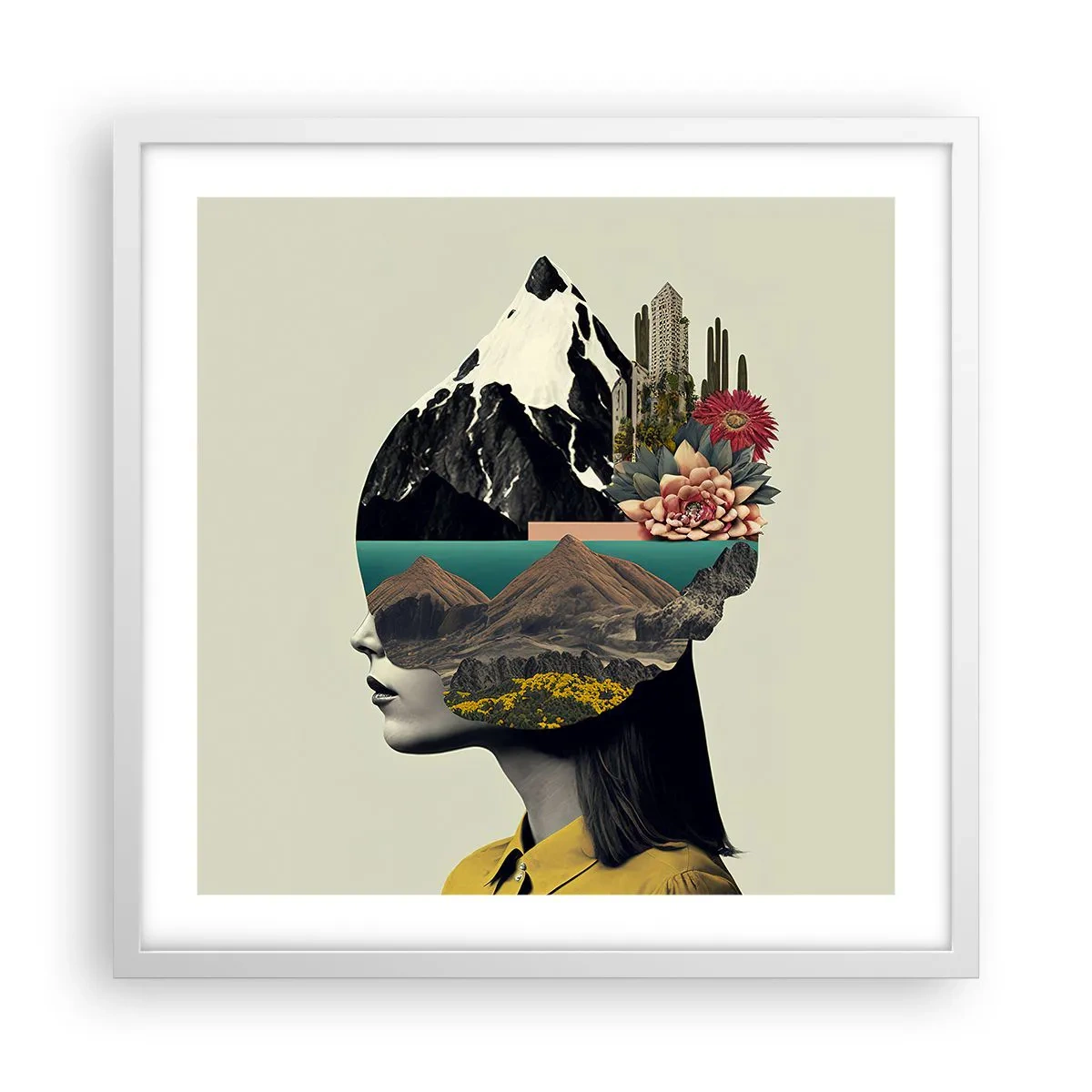 Poszter fekete keretben - Nő - mindig rejtély - 50x50 cm