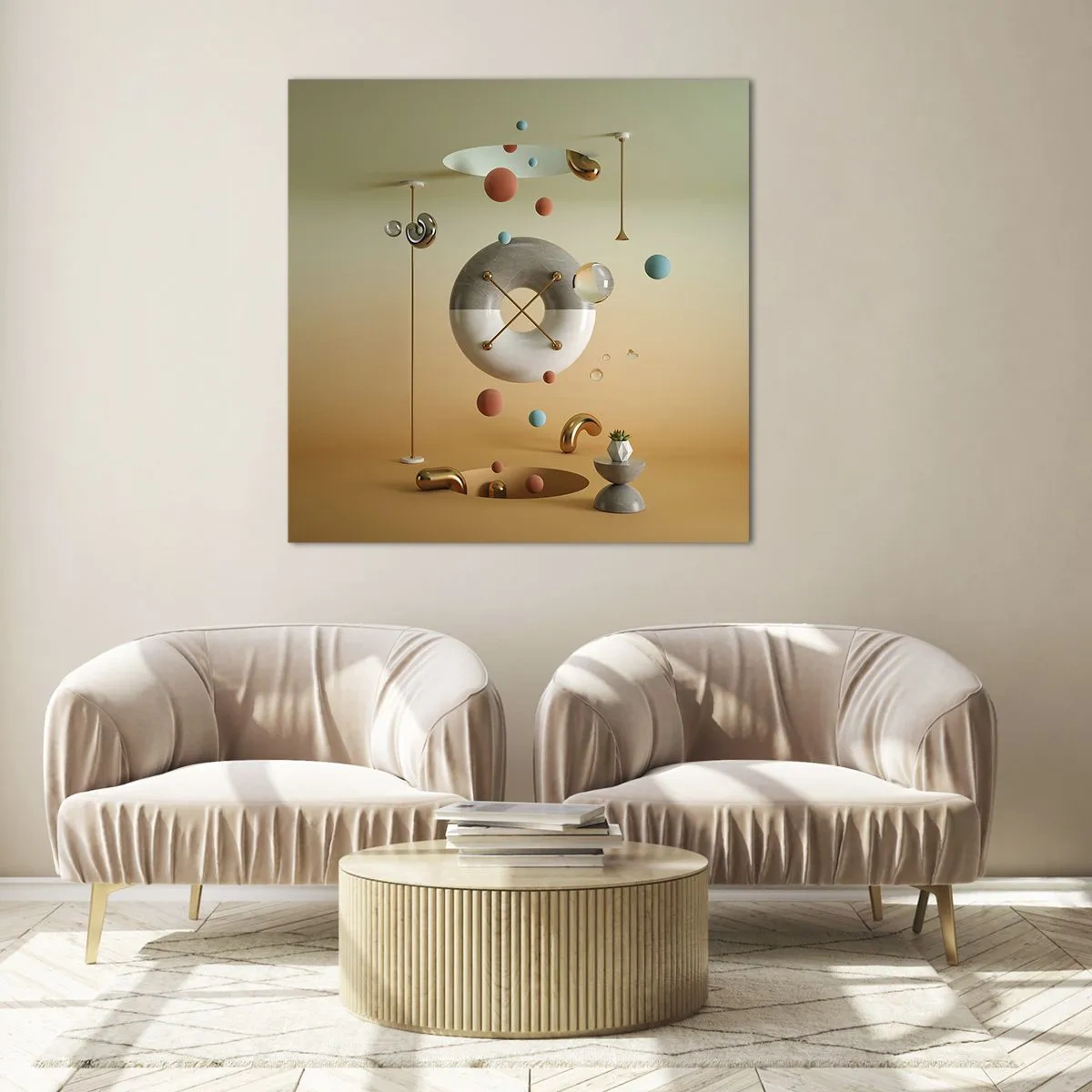 Üveg kép - Bármi megtörténhet - 40x40 cm