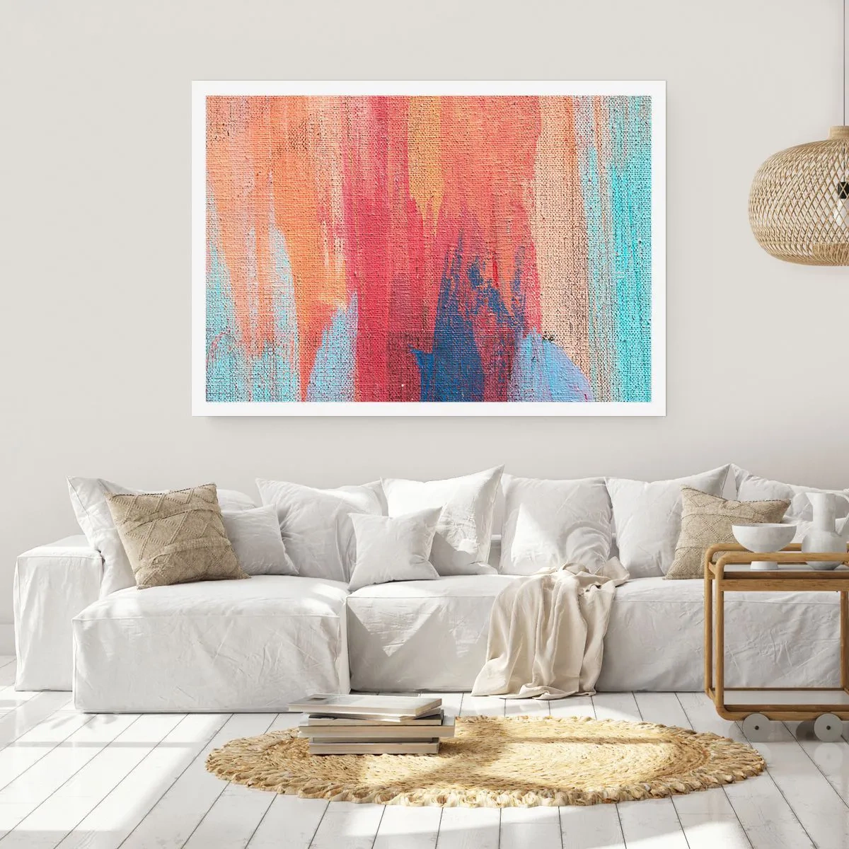 Poszter - Szivárványon  kiúszva - 50x40 cm