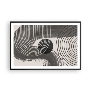 Poszter fehér keretben - Az ovális nyer - 91x61 cm
