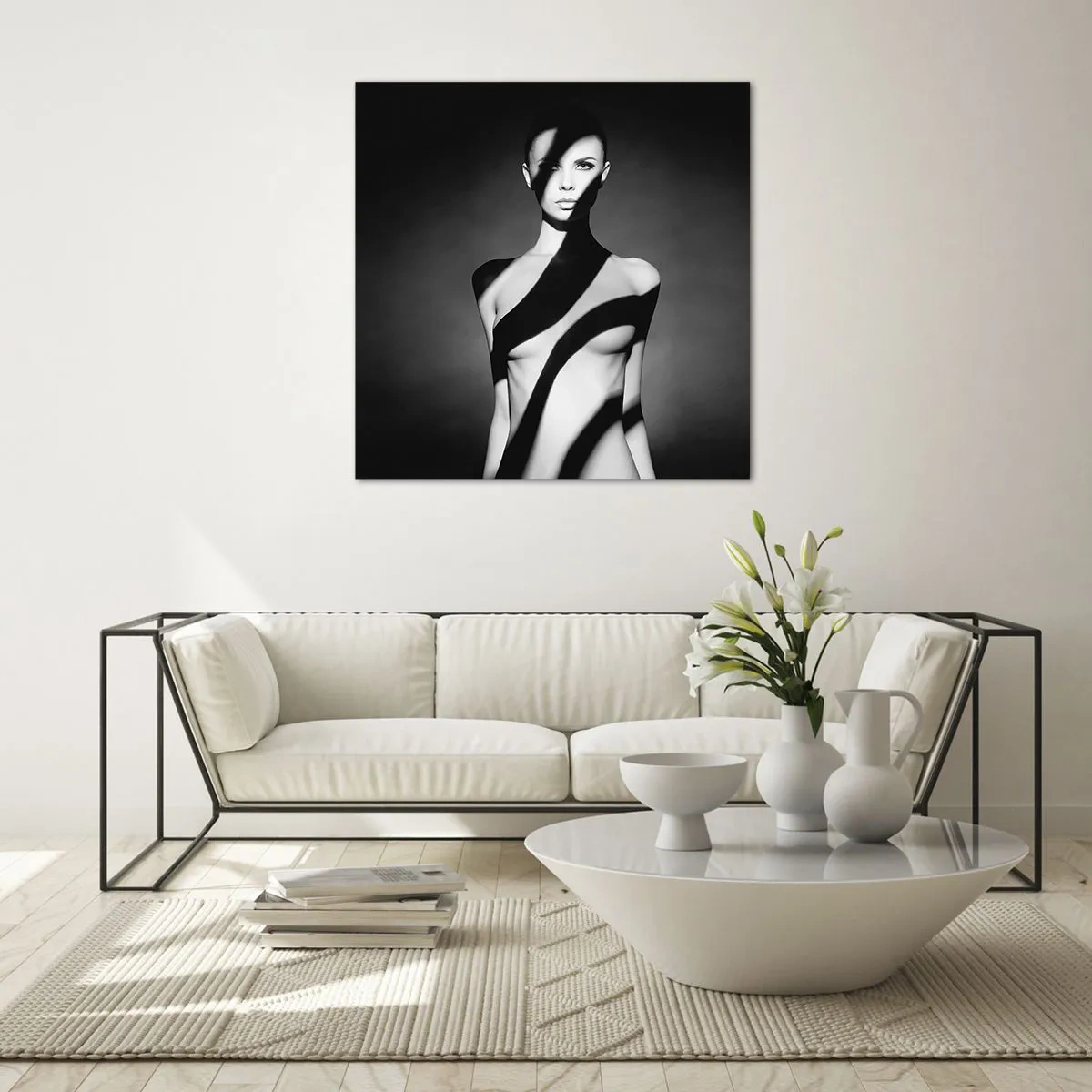 Üveg kép - Fényben és árnyékban - 70x70 cm