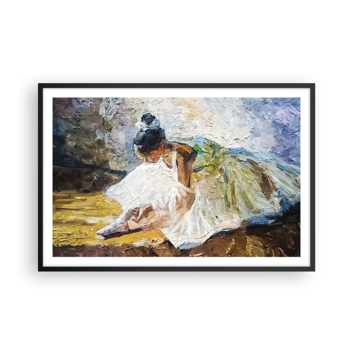 Poszter fehér keretben - Degas festményéből - 91x61 cm