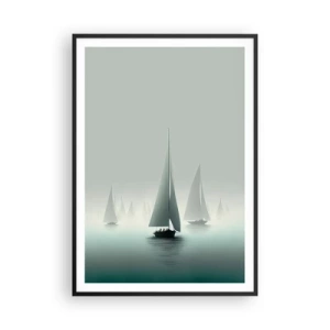 Poszter fehér keretben - Ködből épült - 70x100 cm