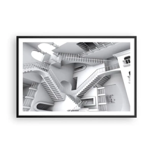 Poszter fehér keretben - A tér paradoxonjai - 91x61 cm