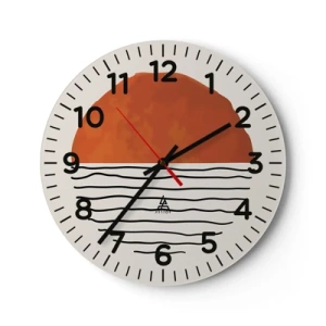 Falióra, Óra - Japán hangulatban - 30x30 cm