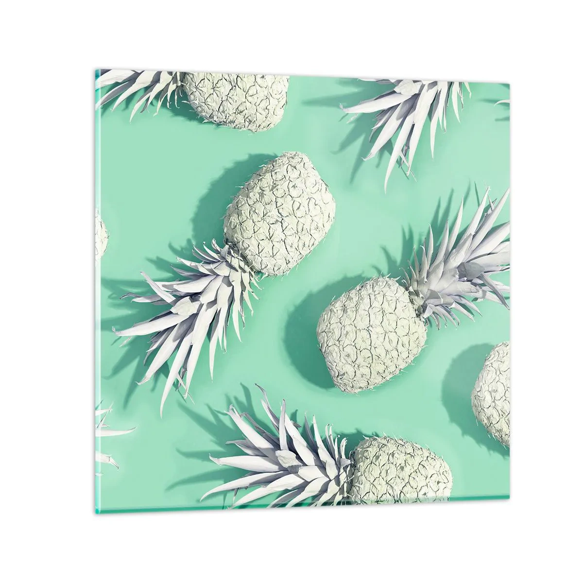 Üveg kép - jól megy a mentával - 50x50 cm