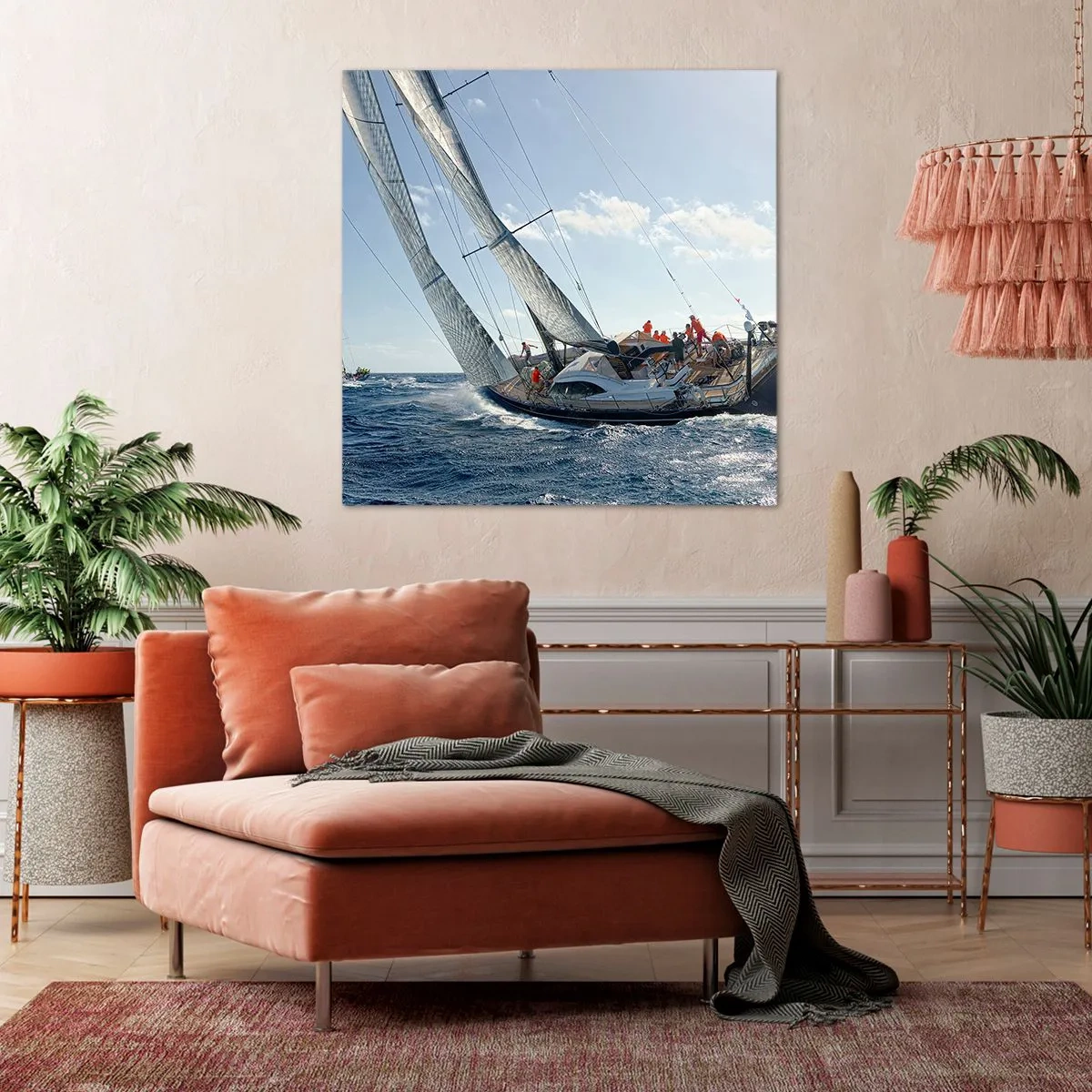 Vászonkép - Győzzön a jobbik - 60x60 cm