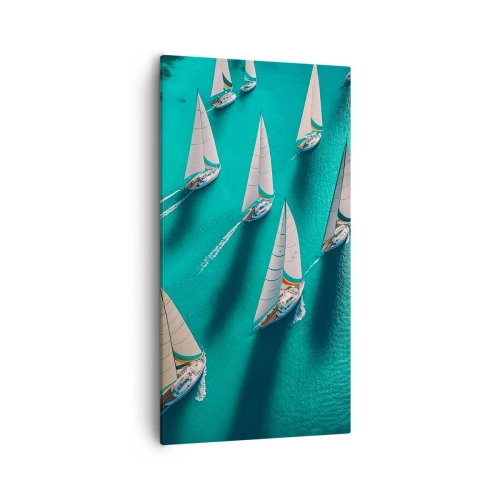 Vászonkép - Versengés a széllel - 55x100 cm