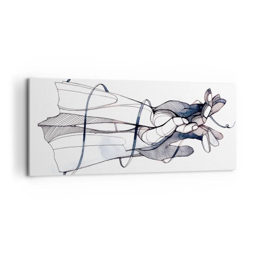 Vászonkép - Érintés tanulmányozása - 120x50 cm