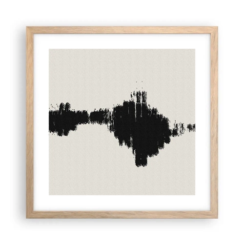 Poszter világos tölgy keretben - A képzelet rezgései - 40x40 cm