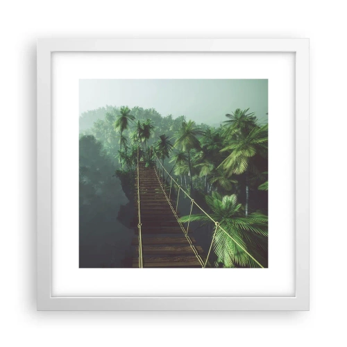 Poszter fekete keretben - A zöldellő hullámok felett - 30x30 cm