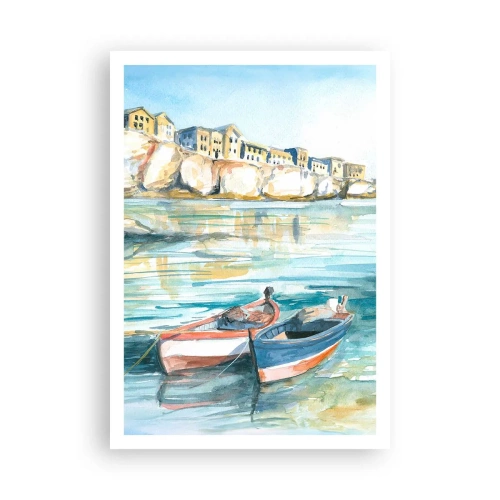 Poszter - Tájkép azúrkéken - 70x100 cm