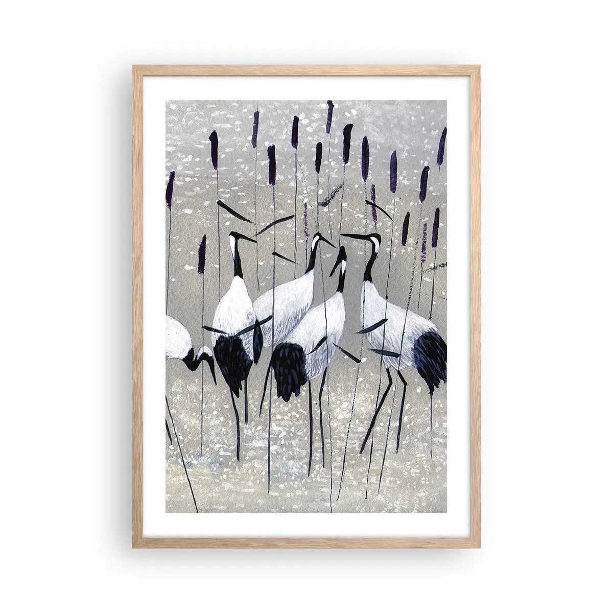 Poszter világos tölgy keretben - A sajátjaik között - 50x70 cm