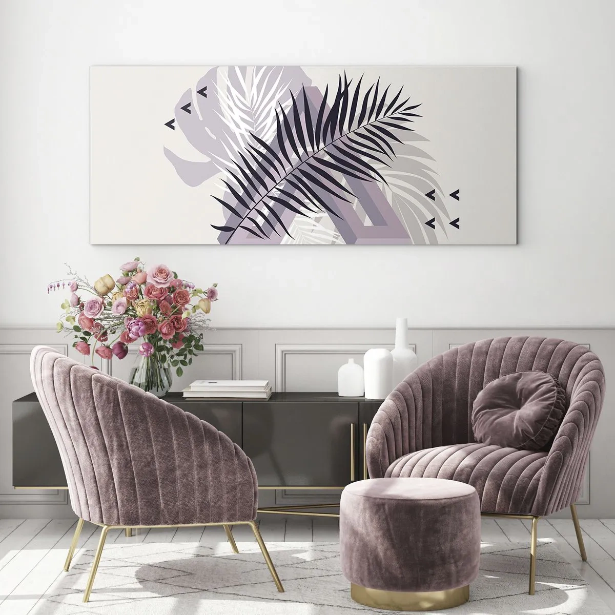 Üveg kép - Az árnyék árnyéka - 100x40 cm