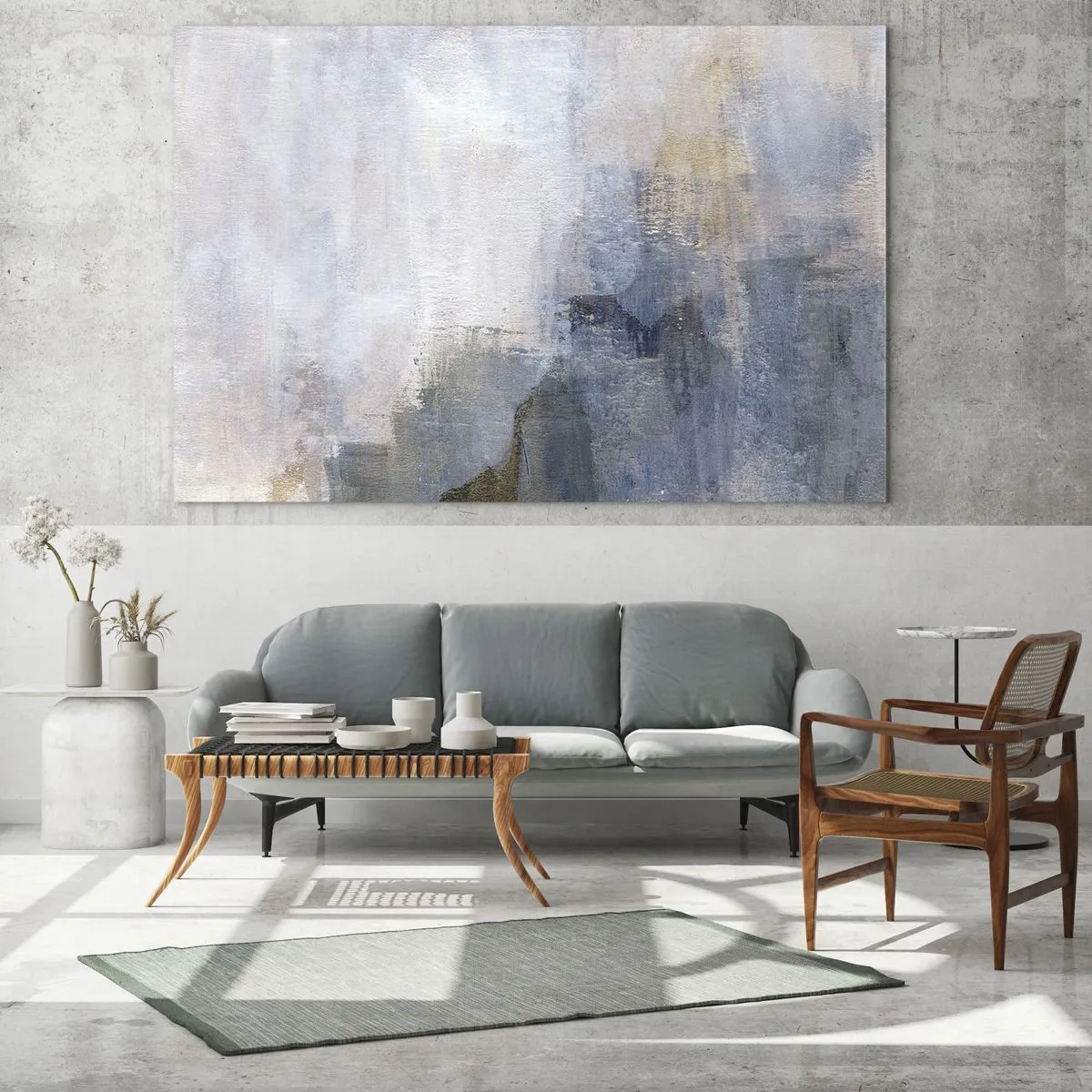 Üveg kép - Színtónusok és akkordok - 140x50 cm