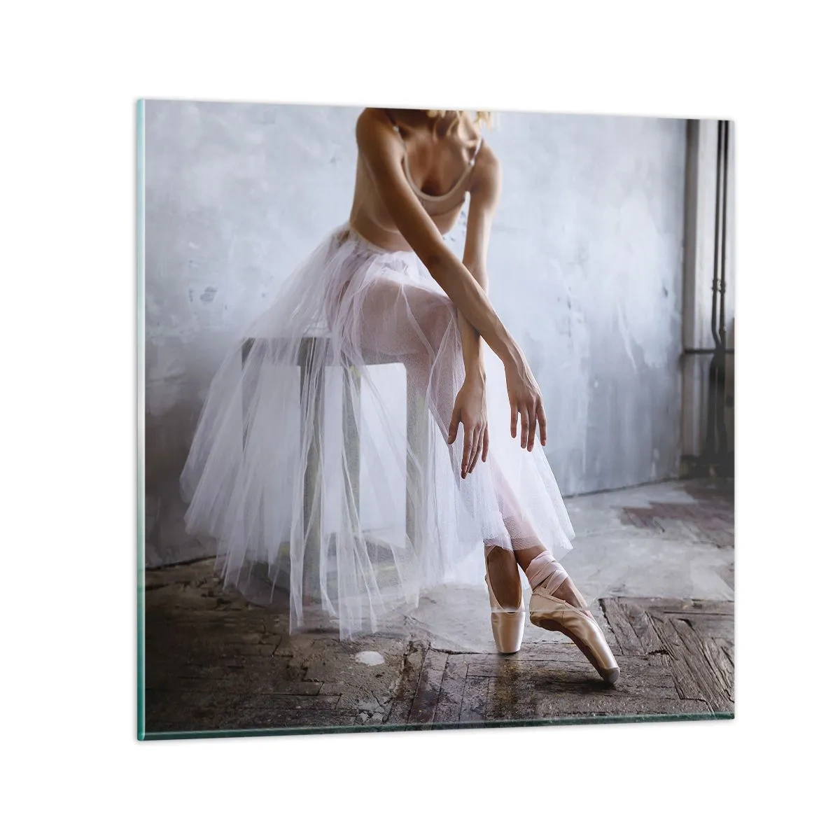 Üveg kép - Mielőtt a rámpa fényei kigyúlnak - 70x70 cm