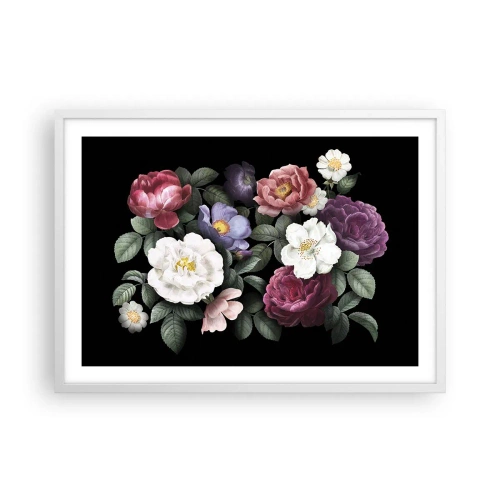 Poszter fekete keretben - Az angol kertből - 70x50 cm