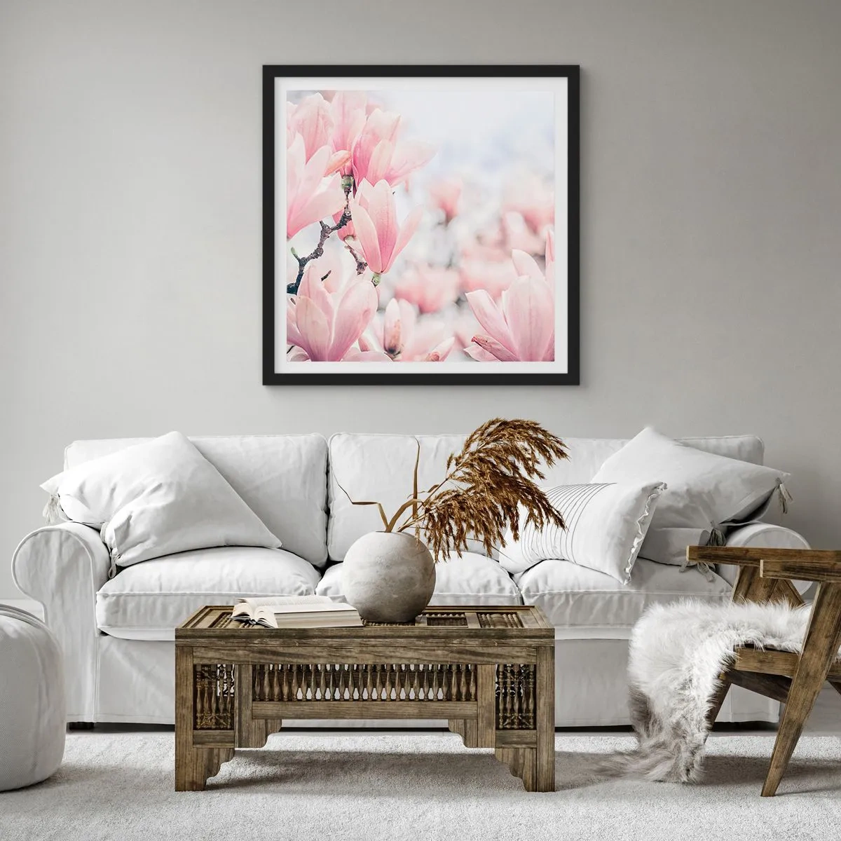 Poszter fehér keretben - A finomság eszménye - 30x30 cm