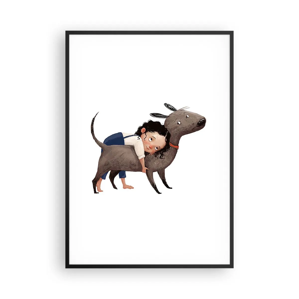 Poszter fehér keretben - Legjobb barátok - 70x100 cm