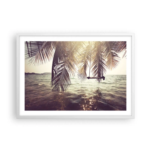Poszter fekete keretben - Tetszés szerint hintázhat a felhők között - 70x50 cm