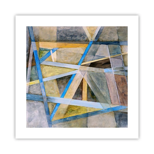 Poszter - Egyenesen vagy átlósan? - 40x40 cm