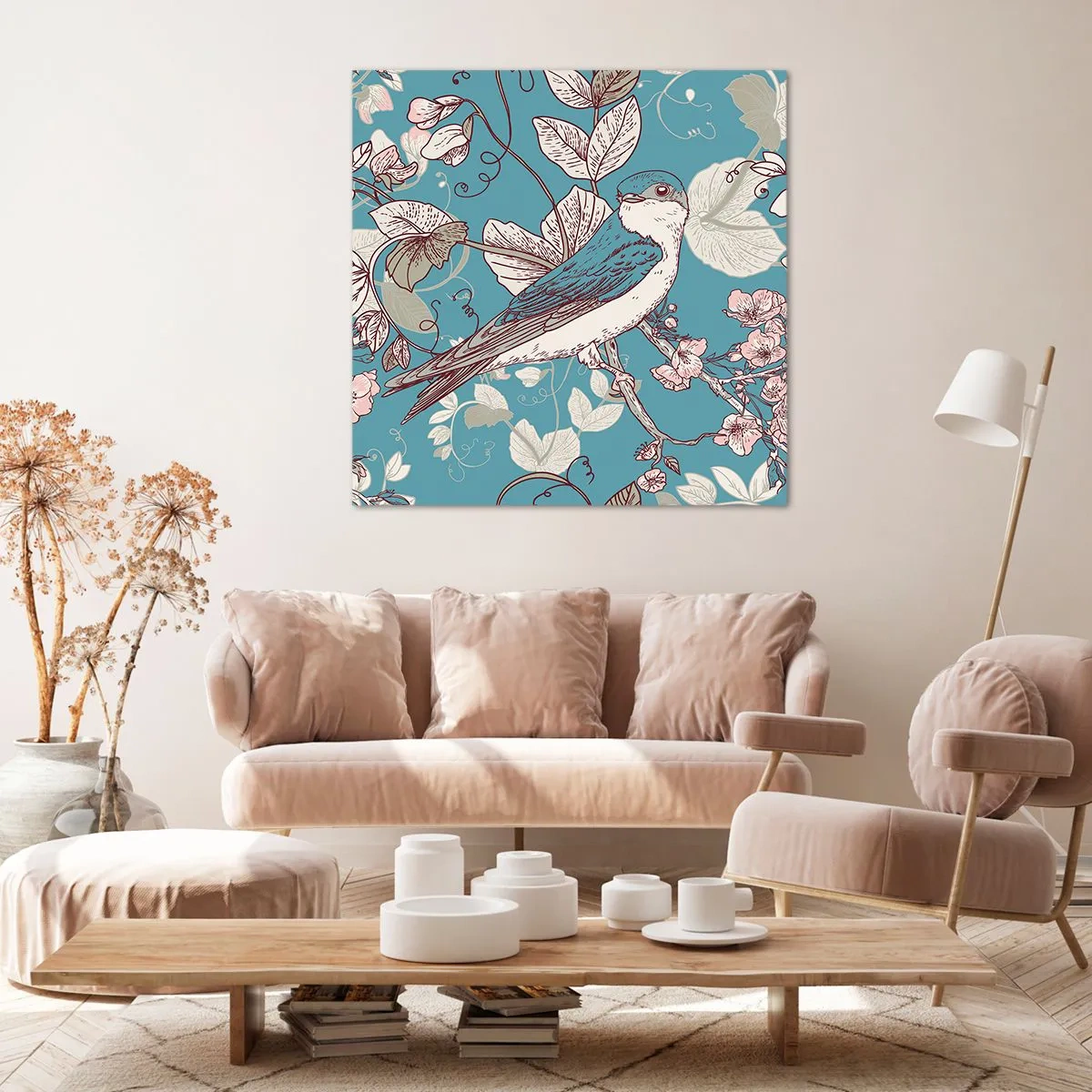 Vászonkép - A vörös és ezüst tűlevelűben - 70x70 cm