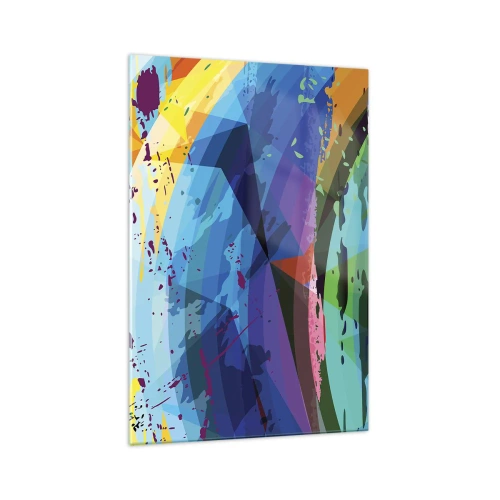 Üveg kép - Színes szédülés - 70x100 cm
