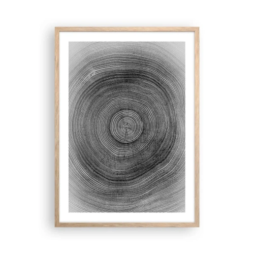 Poszter világos tölgy keretben - Az idők jele - 50x70 cm