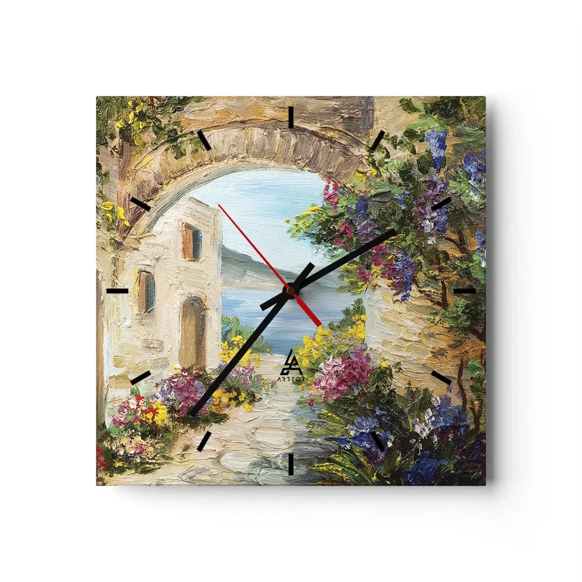 Falióra, Óra - Egy tengerparti vidék varázsa - 30x30 cm