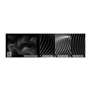 Fotótapéta Minta Premium Canvas - A fény tánca a térben - 3D, Vonalak, Modern - 100x30 cm