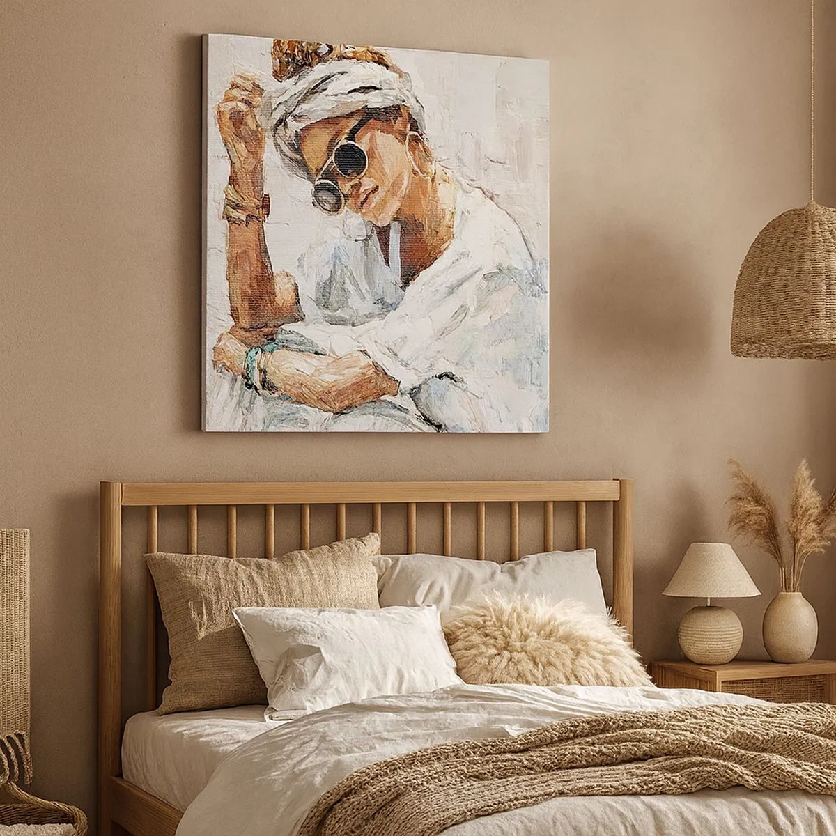 Vászonkép - Portré teljes napfényben - 30x30 cm