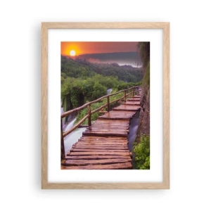 Poszter világos tölgy keretben - Hihetetlen szépség - 30x40 cm